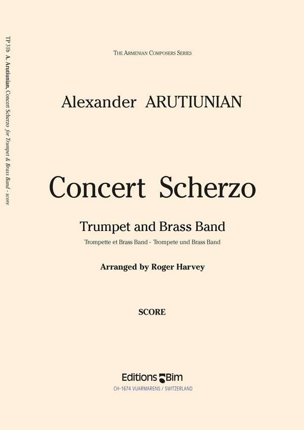 Alexander Arutiunian, Concert Scherzo&nbsp;&nbsp;Brass Band and Trumpet[s]&nbsp;&nbsp;Partitur