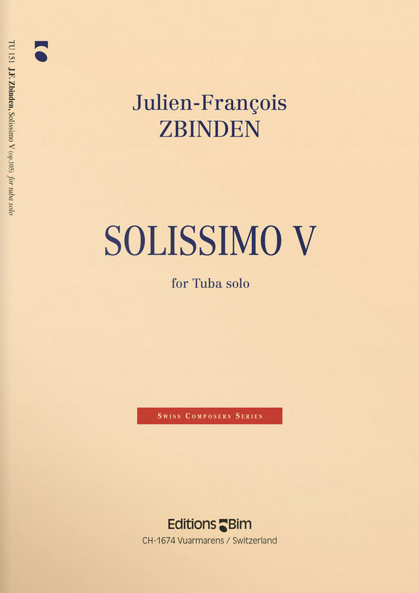 Julien-François Zbinden, Solissimo V&nbsp;&nbsp;Tuba&nbsp;&nbsp;Buch