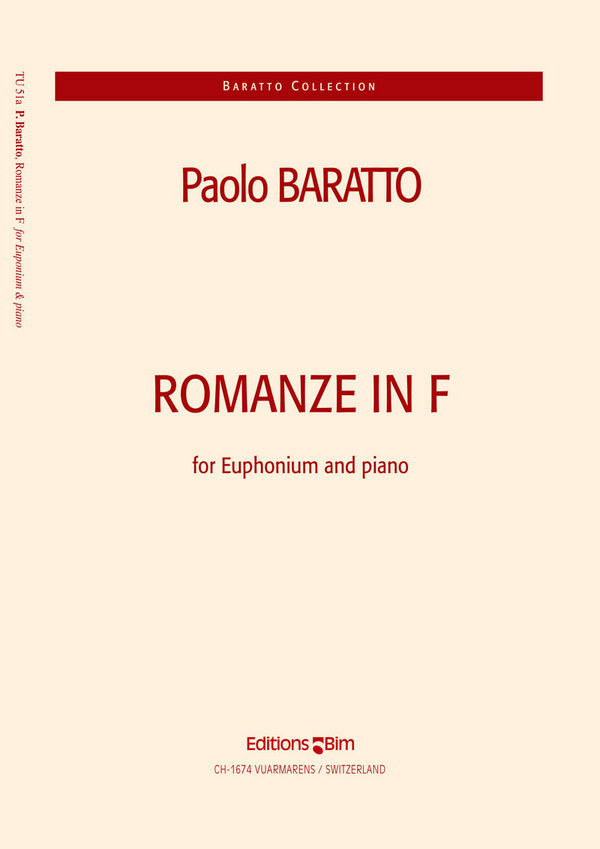 Paolo Baratto, Romanze in F&nbsp;&nbsp;Euphonium und Klavier&nbsp;&nbsp;Buch + Einzelstimme(n)