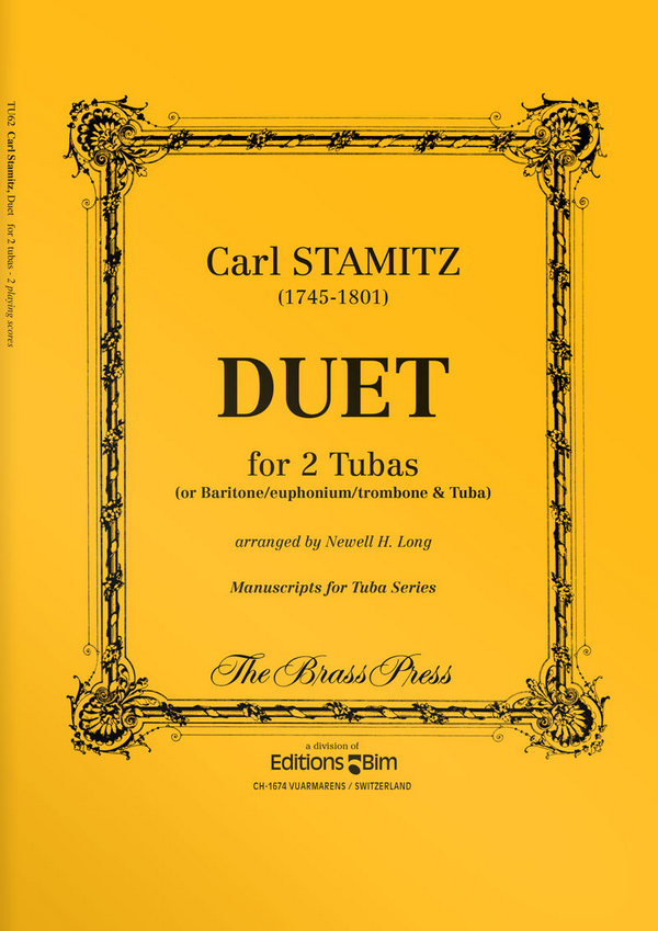 Carl Stamitz, Duet&nbsp;&nbsp;2 Tubas&nbsp;&nbsp;Buch