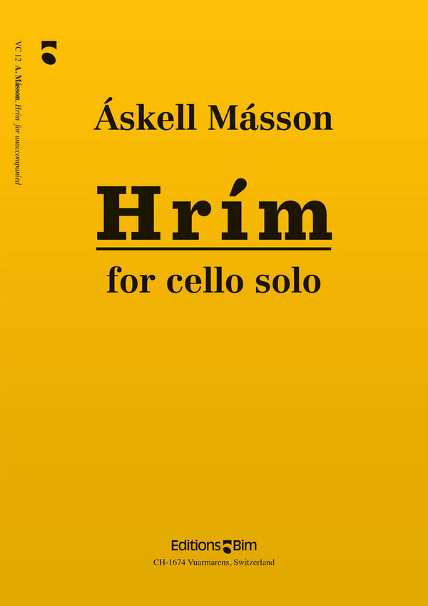 Askell Masson, Hrim&nbsp;&nbsp;Cello&nbsp;&nbsp;Buch