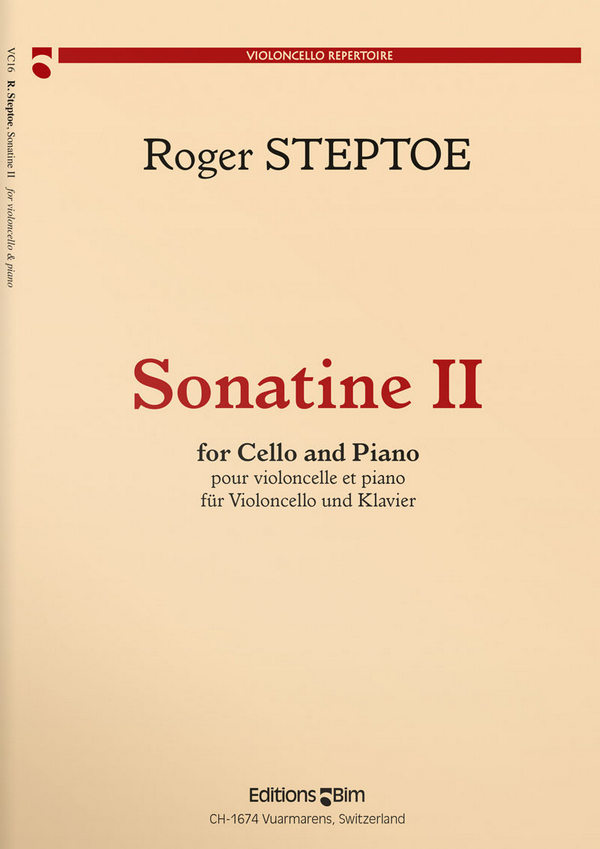 Roger Steptoe, Sonatine II&nbsp;&nbsp;Cello und Klavier&nbsp;&nbsp;Buch