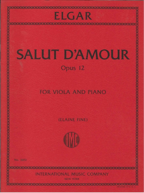 Salut d'Amour op.12&nbsp;&nbsp;for viola and piano&nbsp;&nbsp;