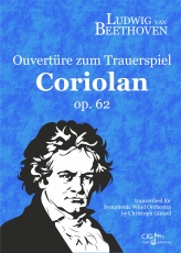 Beethoven, Ludwig van, Coriolan Ouvertüre  Blasorchester  Partitur, Stimmensatz