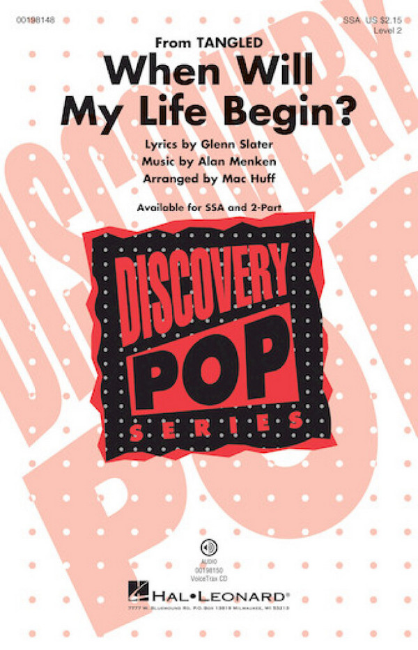 Alan Menken, When Will My Life Begin?&nbsp;&nbsp;SSA&nbsp;&nbsp;Chorpartitur