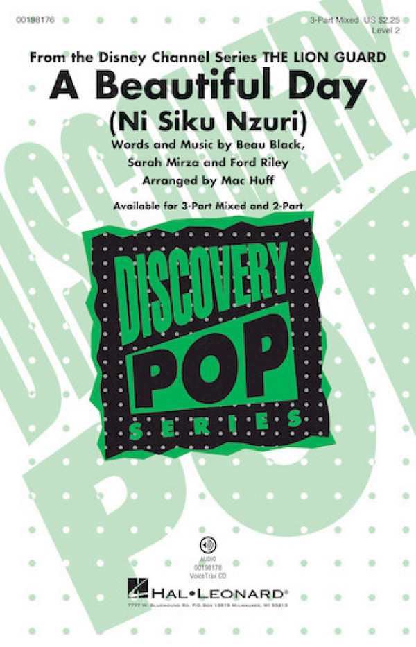 Beau Black_Ford Riley_Sarah Mirza, A Beautiful Day&nbsp;&nbsp;3-Part Mixed Choir&nbsp;&nbsp;Chorpartitur