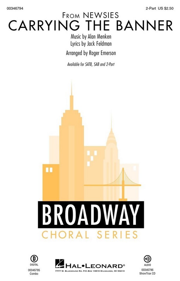 Alan Menken, Carrying The Banner&nbsp;&nbsp;2-Part Choir&nbsp;&nbsp;Chorpartitur