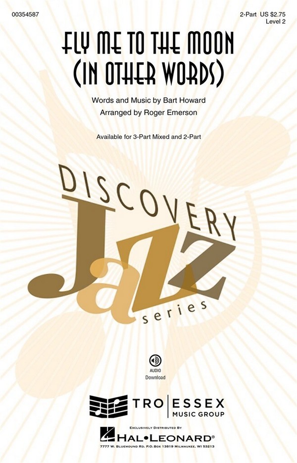 Bart Howard, Fly Me to the Moon (In Other Words)&nbsp;&nbsp;2-Part Choir&nbsp;&nbsp;Chorpartitur