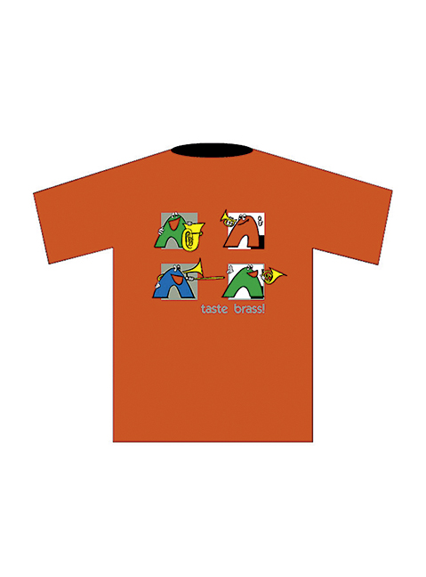 T-Shirt 'Brass' (XL), rot&nbsp;&nbsp;&nbsp;&nbsp;