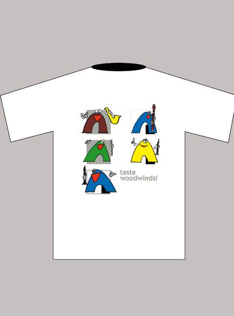 Kinder T-Shirt 'Woodwinds' (M), weiss&nbsp;&nbsp;&nbsp;&nbsp;