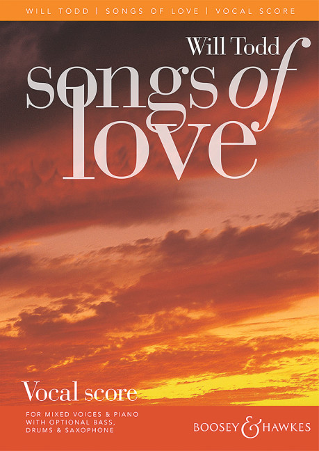 Songs of Love&nbsp;&nbsp;for mixed choir  and piano (opt. bass, drums and saxophone)&nbsp;&nbsp;vocal score
