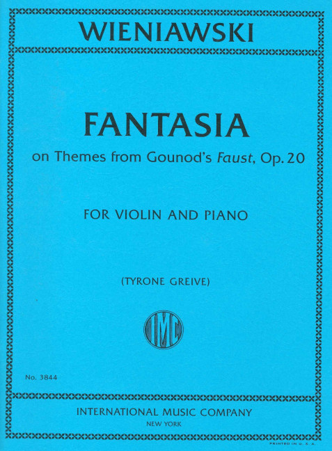Fantasia on Themes from Gounod's Faust op.20  for violin and piano   
