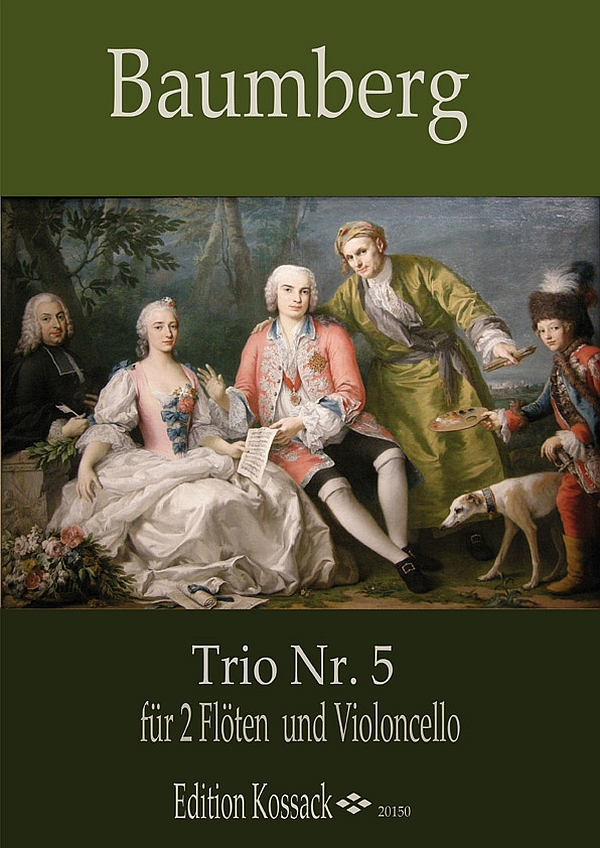 Trio Nr. 5 op.1  für 2 Flöten und Violoncello  Partitur und Stimmen