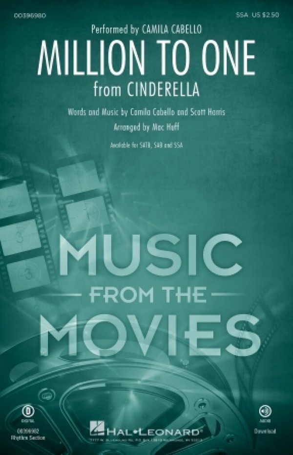 Camila Cabello, Million to One&nbsp;&nbsp;SSA&nbsp;&nbsp;Choral Score