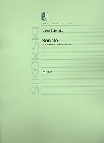 Sonate&nbsp;&nbsp;für Violine und Kammerorchester&nbsp;&nbsp;Partitur Din A3,  Archivkopie