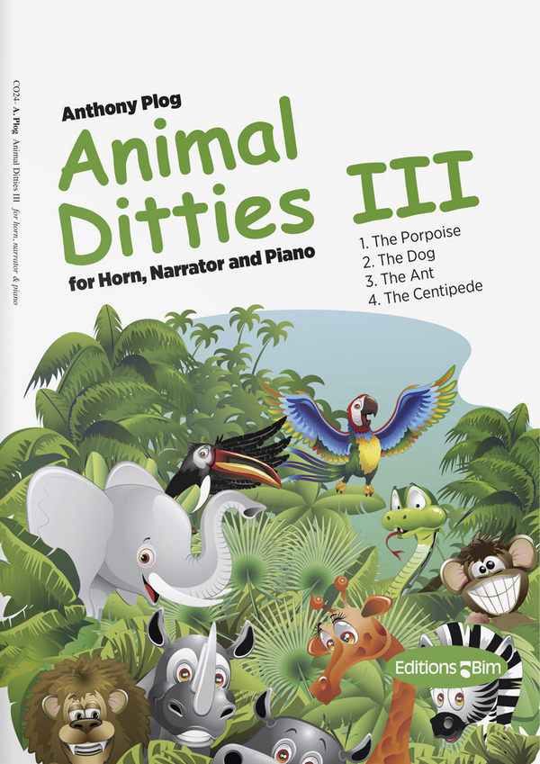 Animal Ditties no.3  for narrator, horn and piano  2 scores and horn part