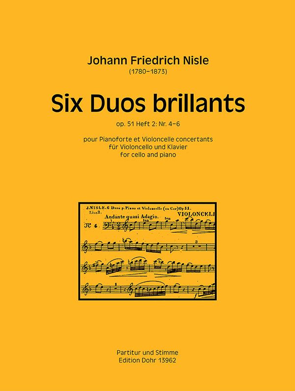 6 Duos brillants op.51 Band 2 (Nr.4-6)  für Violoncello und Klavier  