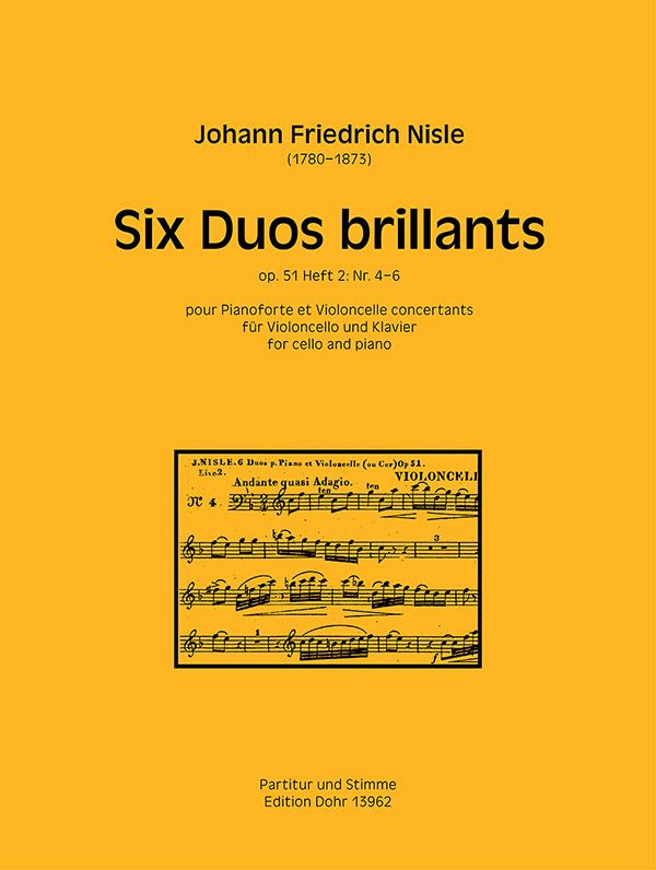 6 Duos brillants op.51 Band 2 (Nr.4-6)  für Violoncello und Klavier  