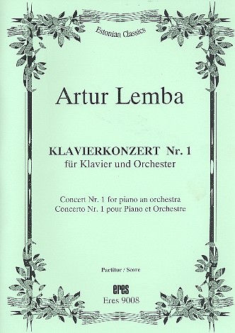 Konzert Nr.1  für Klavier und Orchester  Partitur