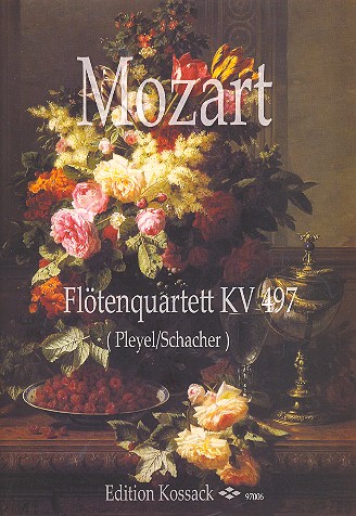 Quartett KV 497  für Flöte, Violine, Viola und Violoncello  Partitur und Stimmen