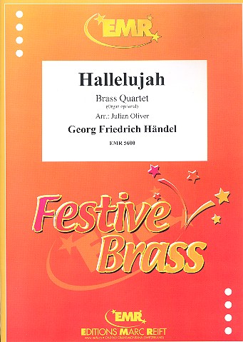 Hallelujah&nbsp;&nbsp;für 2 Trompeten, 2 Posaunen und Orgel ad lib.&nbsp;&nbsp;Partitur und Stimmen