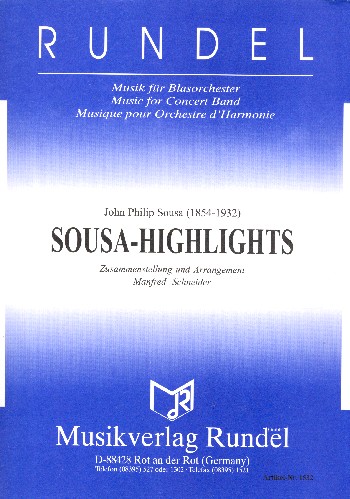 Sousa - Highlights -  für Blasorchester  Direktion und Stimmen