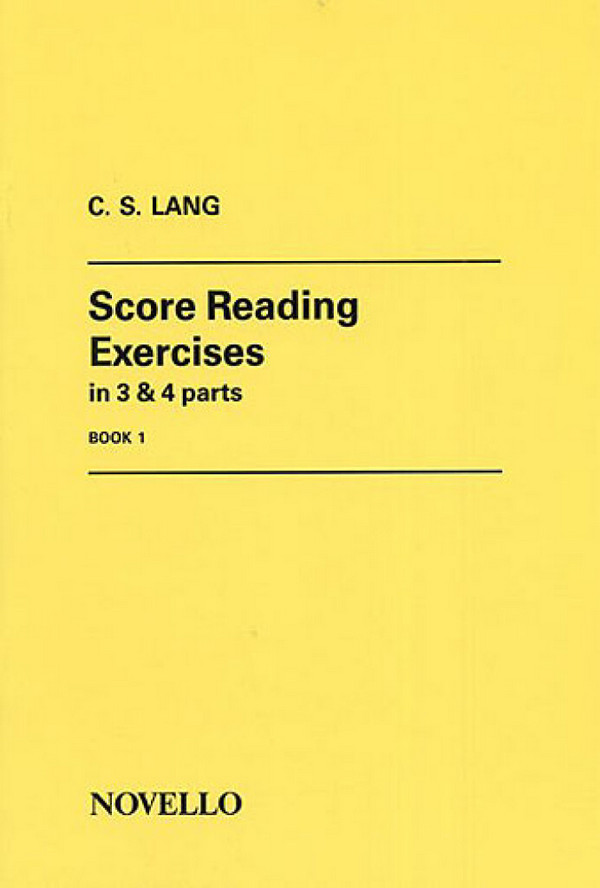 Score reading Exercises in 3 & 4 Parts vol.1&nbsp;&nbsp;&nbsp;&nbsp;