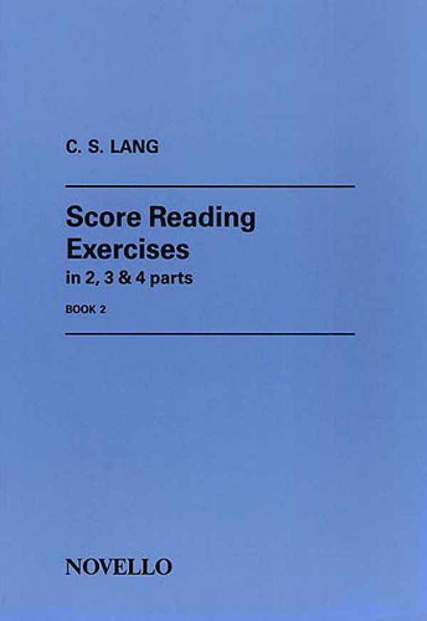 Score reading Exercises in 3 & 4 Parts vol.2&nbsp;&nbsp;&nbsp;&nbsp;