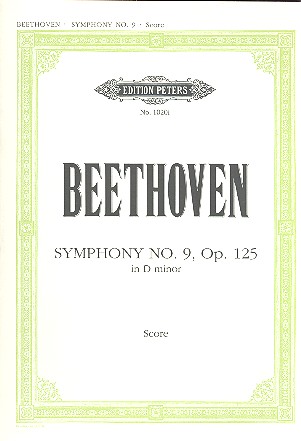 Symphony d minor no.9 op.125&nbsp;&nbsp;for orchestra&nbsp;&nbsp;Score