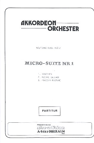 Micro-Suite Nr.1  für Akkordeonorchester  Partitur