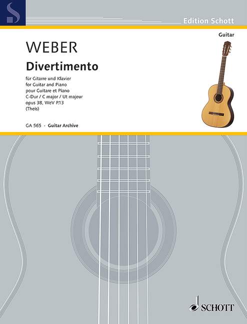 Divertimento C-Dur op.38 WeV P.13  für Gitarre und Klavier  