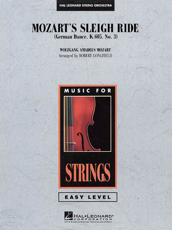 Sleigh Ride KV605,3&nbsp;&nbsp;for string orchestra&nbsp;&nbsp;score and parts (8-8-4--4-4-4)