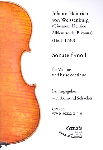 Sonate f-Moll  für Violine und Bc  Partitur und Stimmen (Bc nicht ausgesetzt)