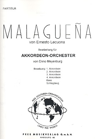 Malaguena  für Akkordeonorchester  Partitur