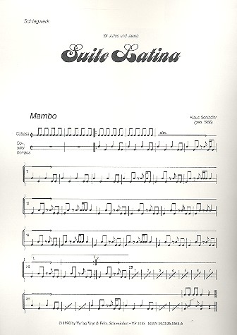 Suite Latina  für Zupforchester (Blockflöte und Percussion ad lib)  Percussion