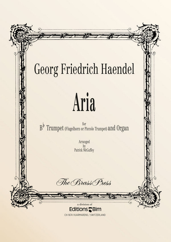 Aria&nbsp;&nbsp;für Trompete (Flügelhorn/Piccolotrompete) und Orgel&nbsp;&nbsp;