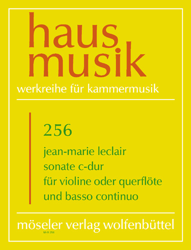 Sonate C-Dur op.2,3  für Violine (Flöte) und Bc  