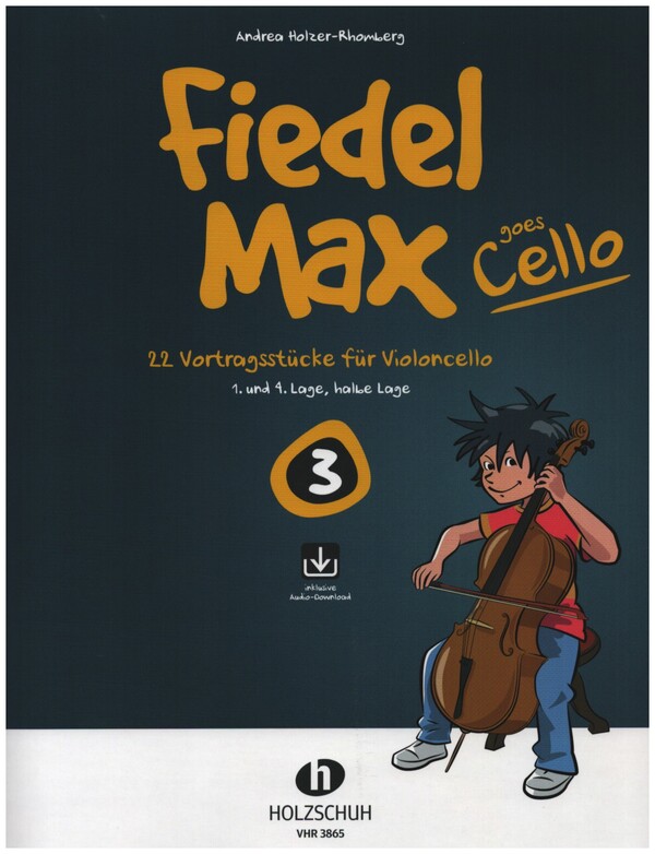 Fiedel-Max goes Cello Band 3 (+Online Audio)  für Violoncello und Klavier  Violoncello