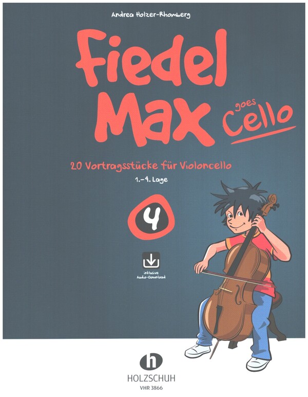 Fiedel-Max goes Cello Band 4 (+Online Audio)  für Violoncello und Klavier  Violoncello