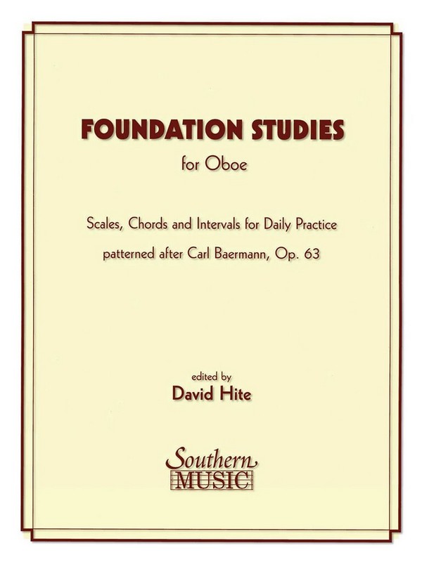 Foundation Studies op.63  for oboe  