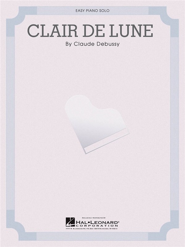 Clair de Lune  for easy piano  