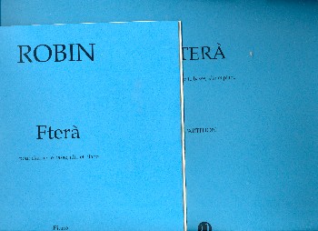 Ftera  pour clarinette basse, alto et piano  partition et parties