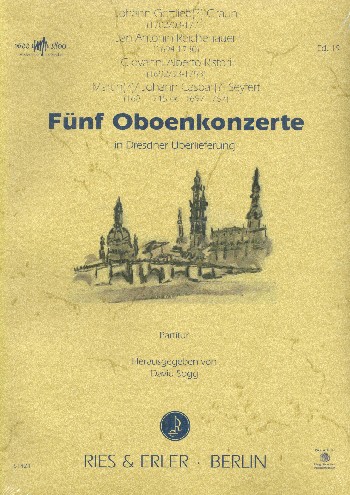 5 Oboenkonzerte in Dresdner Überlieferung&nbsp;&nbsp;für Oboe und Orchester&nbsp;&nbsp;Partitur