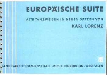 Europäische Suite  für 3-8 Instrumente (mit Violine, Gitarre und Bass)  Partitur