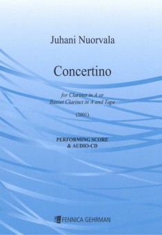 Concertino for clarinet and Soundtrack (+CD)  for clarinet in a or bass clarinet in a  performance score