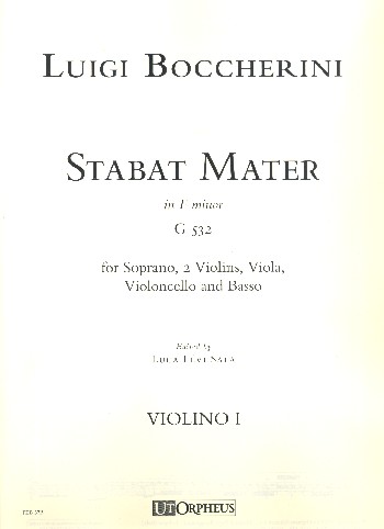Stabat mater in f Minor G532&nbsp;&nbsp;for soprano, strings and Bc&nbsp;&nbsp;string parts (3-3-2-1-1)