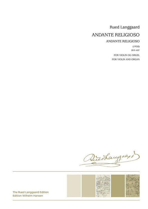 Andante religioso BVN407  für Violine und Orgel  Archivkopie