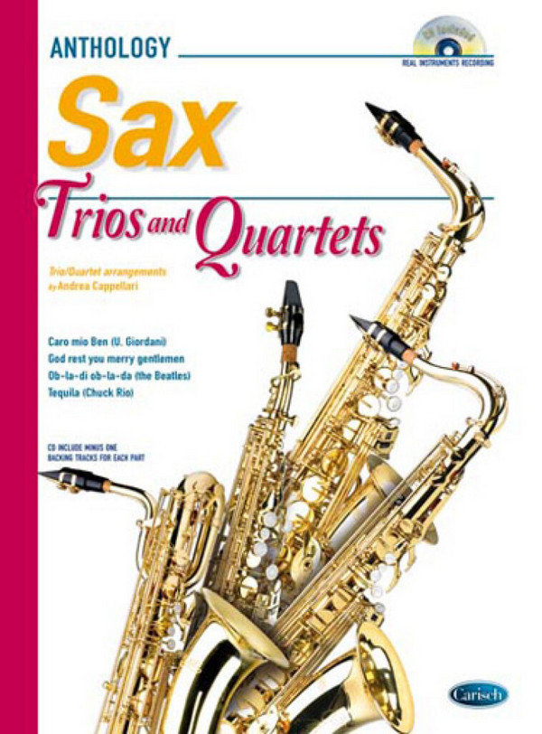 Anthology - Sax Trios and Quartets (+CD)  for 3-4 saxophones  score
