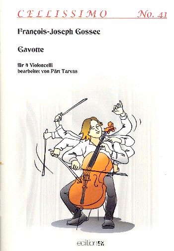 Gavotte  für 4 Violoncelli  Partitur und Stimmen
