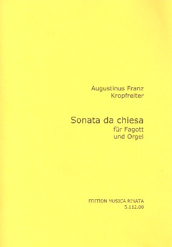 Sonata da chiesa&nbsp;&nbsp;für Fagott und Orgel&nbsp;&nbsp;